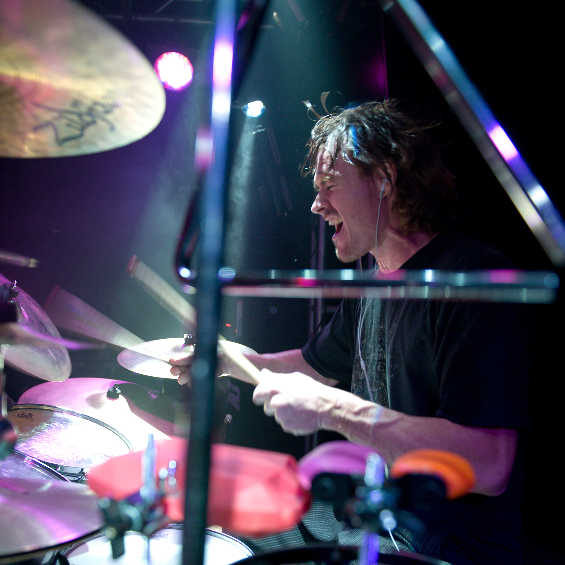 Gavin Washburn playing drums - Caramel Carousel